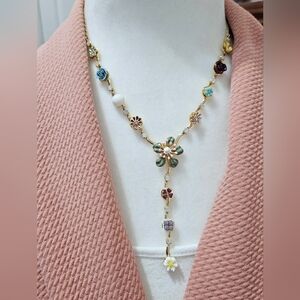 Gorgeous Flower Drop Necklace Set